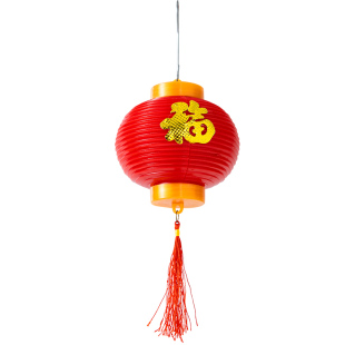 乔迁小红灯笼挂饰2026年新款免插电LED灯户外树上新年春节装饰品