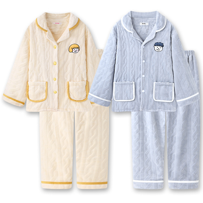 新款情侣睡衣珊瑚绒加厚