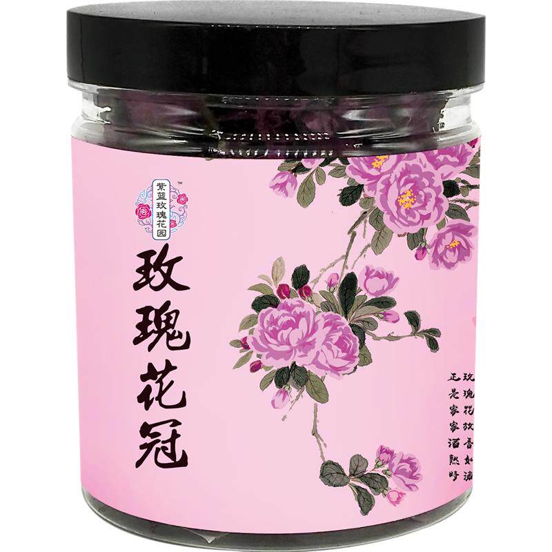平阴县重瓣红玫瑰花冠30克无硫熏