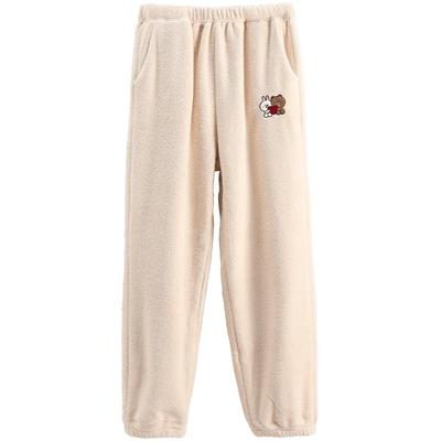 芬腾绵羊绒睡裤女秋冬季