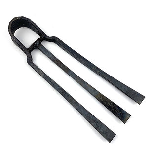 园林农用两齿锄头农具全钢挖土种地挖地翻地开垦松土二齿耙子钉耙