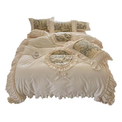 法式高级感全棉床品四件套夏季