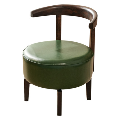 360旋转实木家用单人沙发椅靠背