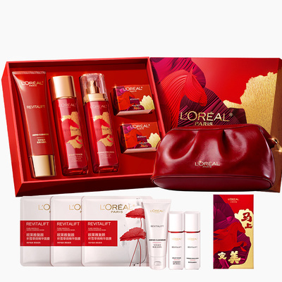 欧莱雅复颜水乳套装保湿抗皱抗老