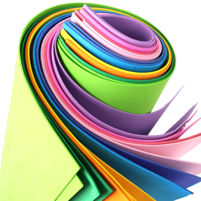 a4海绵纸手工彩色eva泡沫纸2mm加厚幼儿园环创红色蝴蝶结装饰批发