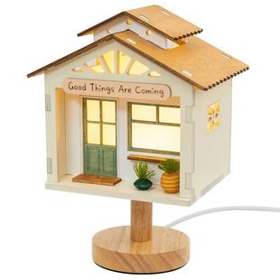 阿楹 可爱台灯氛围卧室床头女儿童复古摆件创意装饰盲盒展示礼物