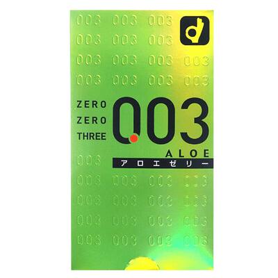 冈本/okamoto003安全套芦荟精华10个/盒日本正品官方超薄进口润滑