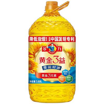 多力黄金3益葵花籽油3.68L