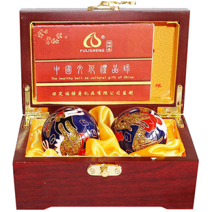 景泰蓝龙凤球保定铁球呈祥婚庆礼品送长辈礼物送恩师送同事带礼盒