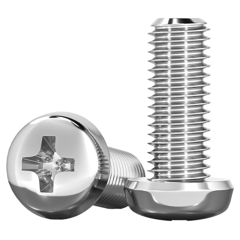 M8M10mm YB818 PM 304不锈钢盘头十字小螺丝钉圆头螺栓M2M3M4M5M6