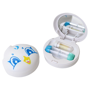 普诺瞳ok镜吸棒柱状眼镜盒双联瓶RGP硬性角膜塑形镜摘取器普若瞳