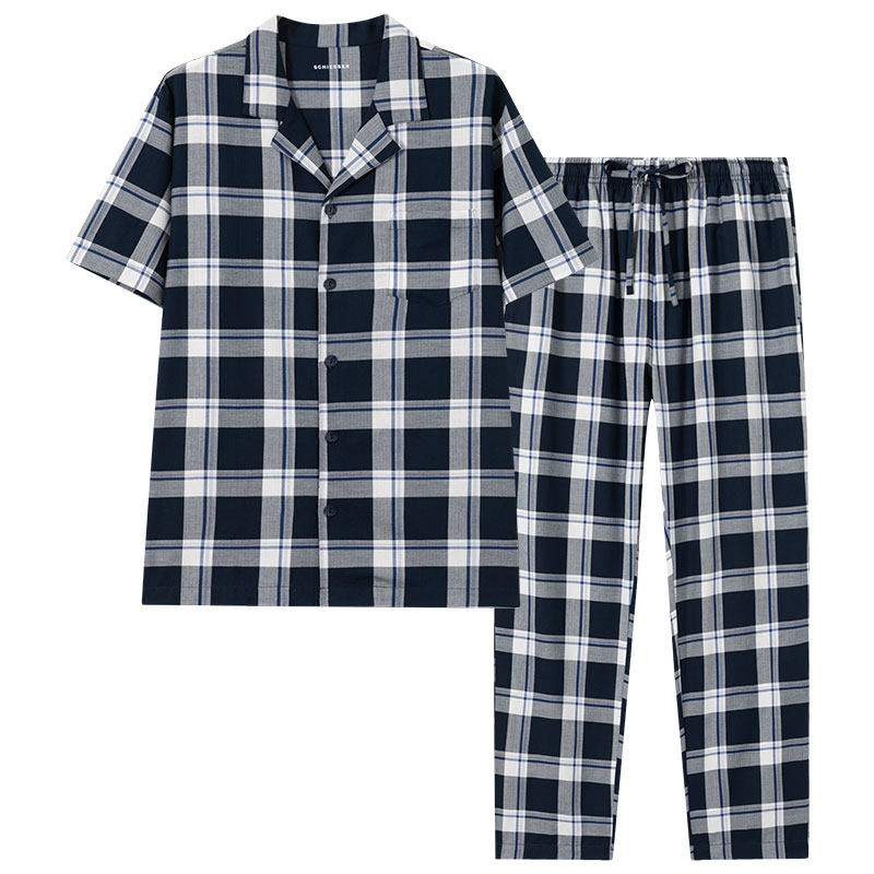 舒雅男士纯棉家居服套装