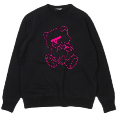 荧光粉undercover圆领卫衣长袖