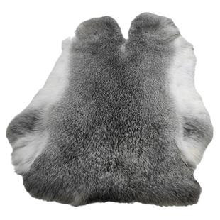 整张兔皮毛原料真皮毛一体原生态皮草DIY服装内胆护膝毯子座垫