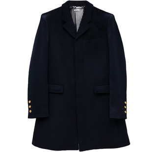 tb羊绒大衣男中长款秋冬新款帅气男士羊毛呢外套潮流休闲呢子上衣