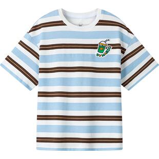 【商场同款】361°童装男童短袖针织衫2026年夏季新款中大童上衣