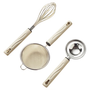 拜格婴幼儿辅食工具全套宝宝专用打蛋器过滤网筛家用烘焙蒸糕套装