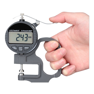 禾木数显测厚规高精度0.001皮革纸张薄膜塑料百分千分厚度测量仪