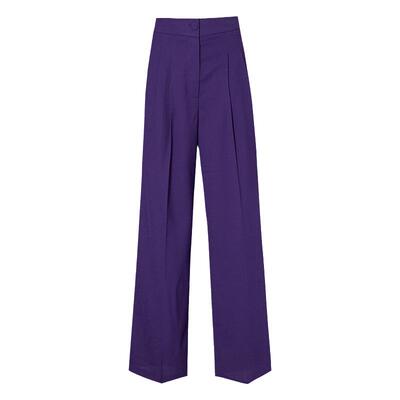 墨蒂珂自然腰长款阔腿休闲裤