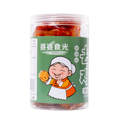 无骨鸡爪柠檬酸辣脱骨泡椒去骨凤爪不辣佤味卤鸡爪鸡脚筋低脂卤味