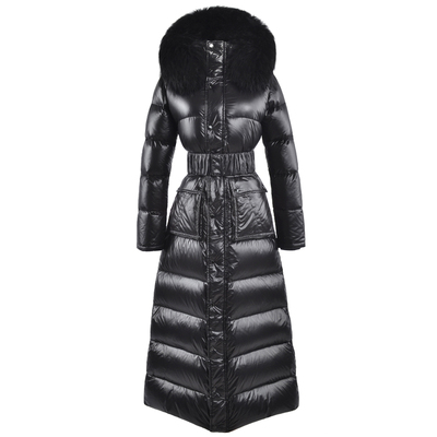 超厚超长羽绒服女过膝到脚踝修身