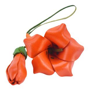 繁花似锦~立体真皮花朵包挂件头层牛皮钥匙扣手工车挂饰手帐书签