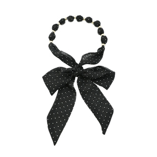 红色波点丝巾腰带女高级感配裙子牛仔裤带装饰细长条系腰皮带配饰