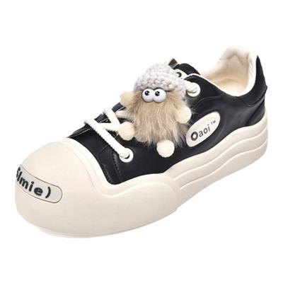 大丫丫大码女鞋牛皮平底休闲鞋