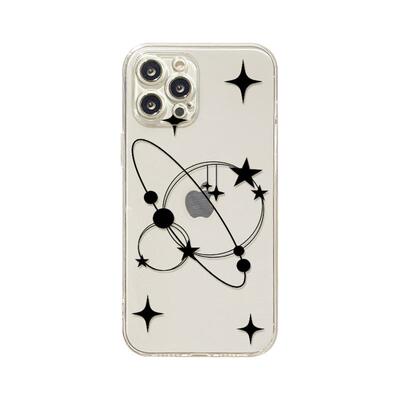 benefit简约风星球环绕17pro16适用于iphone15promax苹果15PRO手机壳13新款14套12创意11透明xsmax硅胶xr防摔