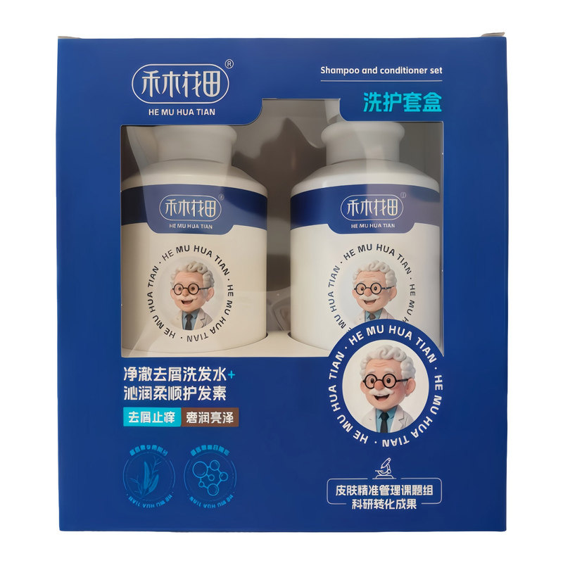 禾木花田净澈去屑洗发水500g