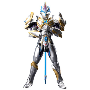 布鲁可奥特曼积木人传奇版艾克斯超越型拼装模型正品发光手办男生