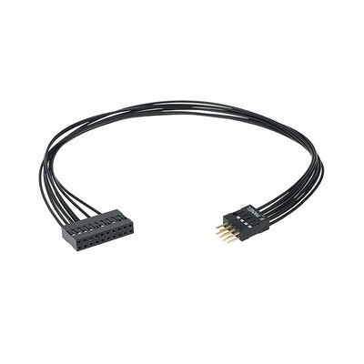 电脑机箱集成F_PANEL口转主板20pin开关机线面板前置io信号总成线