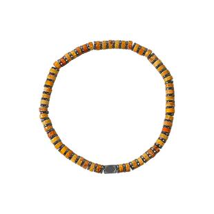 CCO星座主题串珠手链男女同款简约药片珠水晶细珠手串送男友礼物