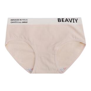 馨帮帮Bra 字母运动风内裤女纯棉吸湿透气抗菌抑菌裆全棉三角裤