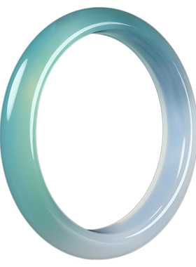 半山水玛瑙玉手镯玉髓半山半水