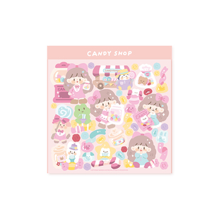 卓大王 咕卡贴阿卓大无边可爱风手帐装饰贴画DIY手机贴贴闪膜