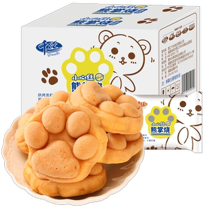 千丝熊掌烧蛋糕整箱华夫饼早餐面包休闲食品零食小吃糕点心健康
