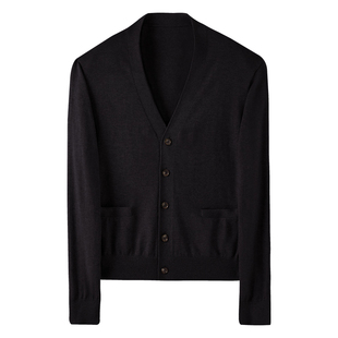 【柔软亲肤山羊绒】CULTUM意式V领针织毛衣男百搭叠穿开衫外套