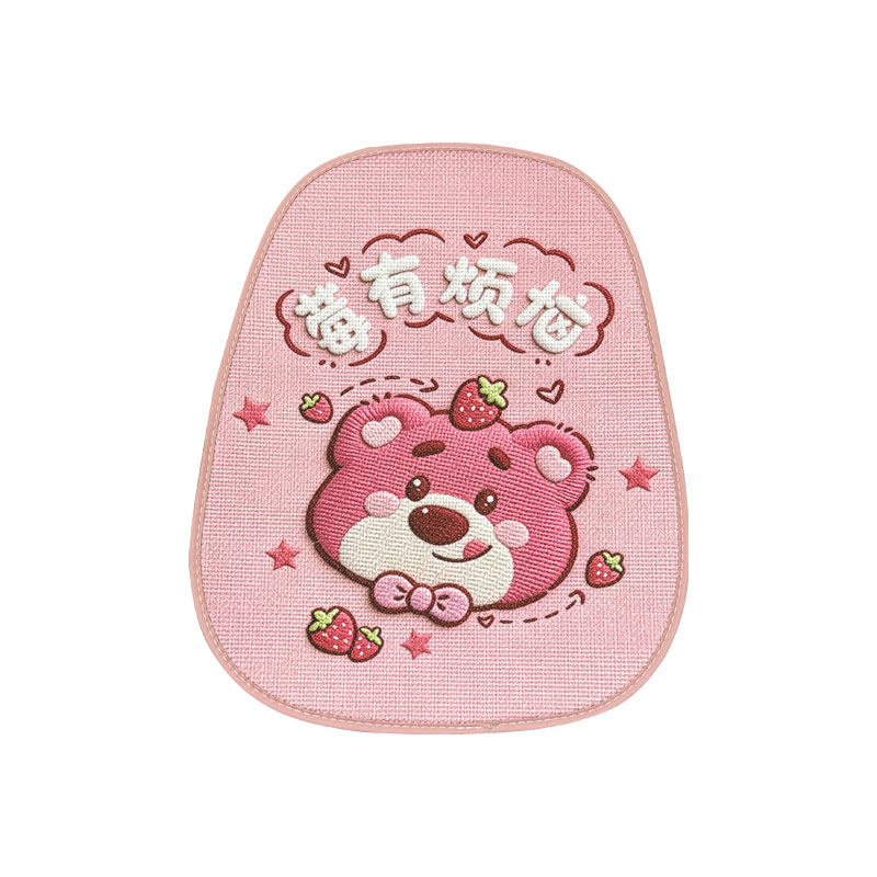 四季通用卡通女汽车坐垫