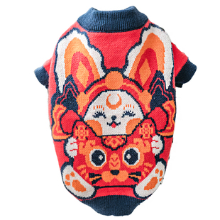 2026狗狗新年衣服唐装泰迪衣服过年衣服喜庆法斗衣服毛衣