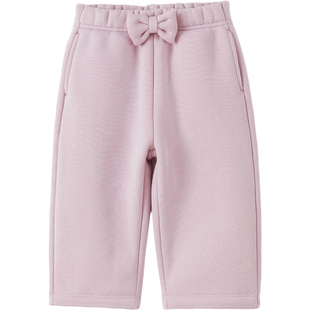 [加绒]马克珍妮女童立体蝴蝶结香蕉裤宝宝裤子2025冬装新款551325