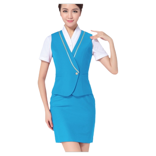 空姐制服工作服西裙套装高端酒店口腔客服金店售楼部工装清仓捡漏