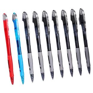 得力文具按动中性笔高颜值学生用0.5mm黑色文具用品签字笔S08水笔黑笔签字笔办公商务用笔【臻顺滑系列】