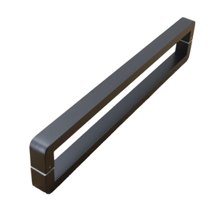 圆角防撞无框钢化玻璃门拉手办公室学校商场大门把手KTV包厢门把