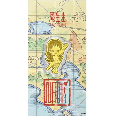周生生Au999.9海贼王航海王娜美金片黄金礼品91894D定价