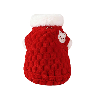 猫咪衣服小猫过年新年喜庆圣诞狗狗德文布偶无毛猫的冬装2025新款