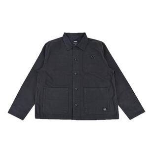 VANS范斯新款男时尚潮流翻领夹克工装风运动休闲外套VN000KV1BLK