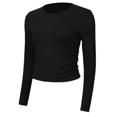 lululemon罗纹修身女运动长袖T恤