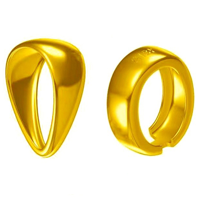 周格格纯18K金半成品配件diy