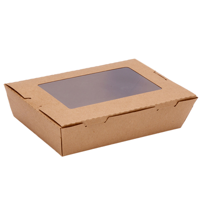 牛皮纸一次性餐盒单窗便当盒